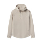 Dri-Core™ Zip Hoodie in Chai, front view on model