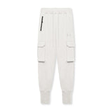 flatlay Tech-Terry Cargo High Rib Jogger in stone, front view