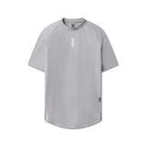 flatlay AeroSilver Established Tee in Slate Grey, front view