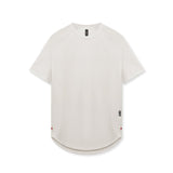 flatlay AeroSilver Established Tee in stone, front view
