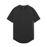 flatlay Core Mesh Established Tee in black, front view