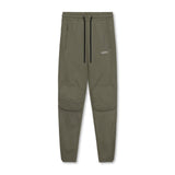 flatlay All Condition Moto Jogger in olive, front view