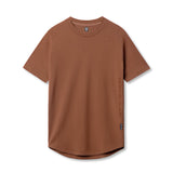 flatlay Supima® Established Tee in rust, front view