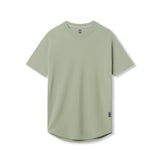 flatlay Supima® Established Tee in sage green, front view