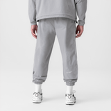 Ripstop Oversized Track Pant in Slate Grey worn by model, back view