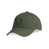 flatlay 0819 Sport Cap in olive with wings logo, three-quarter view