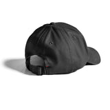 Black Sport Cap with back strap closure, displayed on white background from rear angle