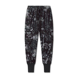 Flatlay of Tetra-Lite Cargo High Rib Jogger in black pixel camo, front view