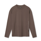 flatlay 0832. 3D-Lite® 2.0 Fitted Long Sleeve in deep taupe, front view
