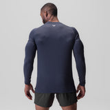 3D-Lite 2.0 Fitted Long Sleeve in navy, rear view on model