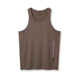 flatlay 0834. 3D-Lite® 2.0 Training Singlet in deep taupe, front view