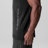 0834. 3D-Lite® 2.0 Training Singlet in black, side view on model
