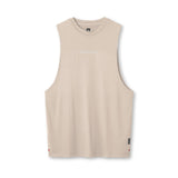 Flatlay of 0837. 3D-Lite® 2.0 Muscle Tank in sand smoke, front view