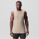 3D-Lite® 2.0 Muscle Tank in Sand Smoke worn by male model, front view