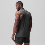3D-Lite® 2.0 Muscle Tank in Space Grey, worn by model, back view