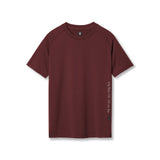 Flatlay of 3D-Lite® 2.0 Lycra® Fitted Tee in crimson with OTWR branding, front view