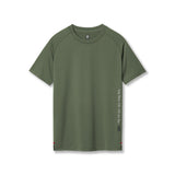 flatlay 3D-Lite 2.0 Lycra Fitted Tee in olive green, front view
