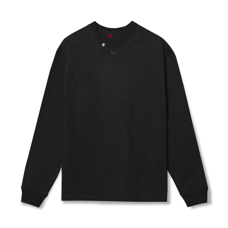 0851. Tech Essential™ Relaxed Long Sleeve - Black/Black "OTWR"