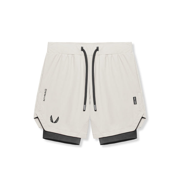 0866. Tetra-Lite® 7" Liner Short - Stone "Wings"/Black