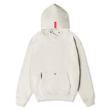 Flatlay Tech-Terry Zip Pocket Hoodie in stone, front view