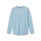 flatlay AeroSilver Training Long Sleeve in light sky blue, front view