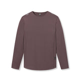 flatlay AeroSilver Training Long Sleeve in nightshade with space bracket design, front view