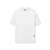 Flatlay of AeroSilver® Fitted Tee in white, front view