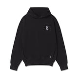 flatlay 0920. Tech Essential™ Distressed Hoodie in black, front view