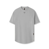 flatlay Laser-Vent Established Tee in slate grey, front view