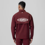 Aerotex Weather-Ready Bonded Windbreaker in crimson, back view on model