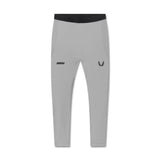 flatlay Lycra® Ribbed Running Tight in slate grey, front view
