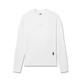 flatlay LYCRA® ADAPTIV Baselayer Longsleeve in white, front view