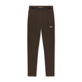 Flatlay of Hybrid Belt-Pack Run Jogger in dark earth brown, front view
