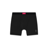 flatlay LYCRA® ADAPTIV Briefs in black, front view