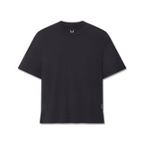 Flatlay of SUPIMA® Ice-Skin™ Reversible Tee in black, front view