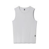 flatlay Warpflexx-Lite Training Tank in Slate Grey, front view
