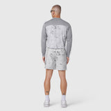 AEROSILVER® UPF50+ Run Long Sleeve in Sedona Snow Camo worn by model, back view