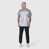 AEROSILVER® UPF50+ Run Tee in Sedona Snow Camo worn by model, back view