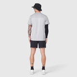AEROSILVER® UPF50+ Run Tee in slate grey worn by model, back view