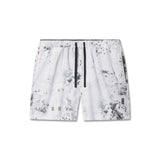 flatlay Revolutional Training Short in white sedona snow camo, front view