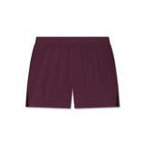 flatlay Aerotex™ Distance Run Short in merlot, front view