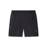flatlay TETRA-LITE 7" Linerless Training Short in black, front view