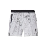 flatlay TETRA-LITE 7" Linerless Training Short in Sedona Snow Camo, front view