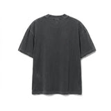 flatlay front view of Tech Essential™ Oversized Boxy Tee in Faded Grey