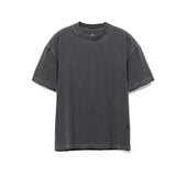 flatlay front view of Tech Essential Oversized Boxy Tee in Faded Grey