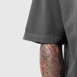 1208. Tech Essential™ Oversized Boxy Tee - Faded Grey