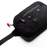 Flatlay 1231 Ripstop Crossbody Bag in Black, top view