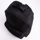 Flatlay 1233 Ripstop Backpack in black, angled front view