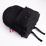 Flatlay 1233 Ripstop Backpack in black, back view