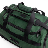 Flatlay 1234 Ripstop Duffle Bag in Forest Green, angled top view